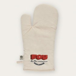 Gant de cuisine Fou de ta cuisine personnalisé