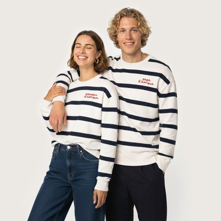 Sweat marinière Amour